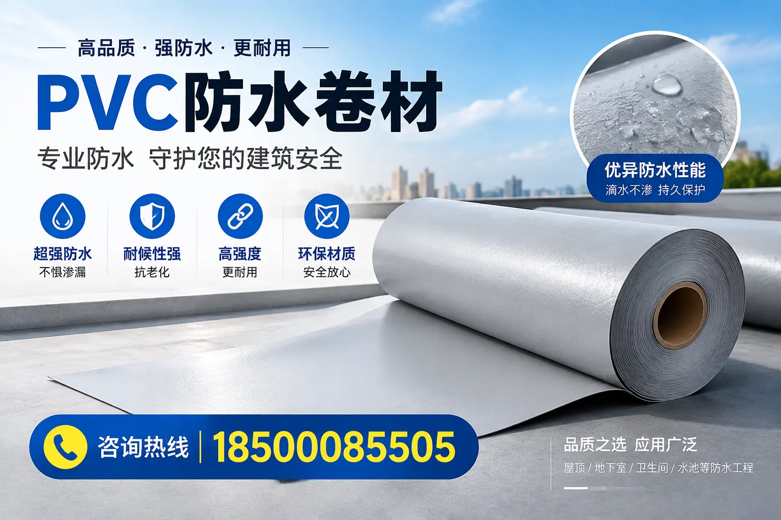 合肥地区pvc防水卷材的市场现状与发展趋势